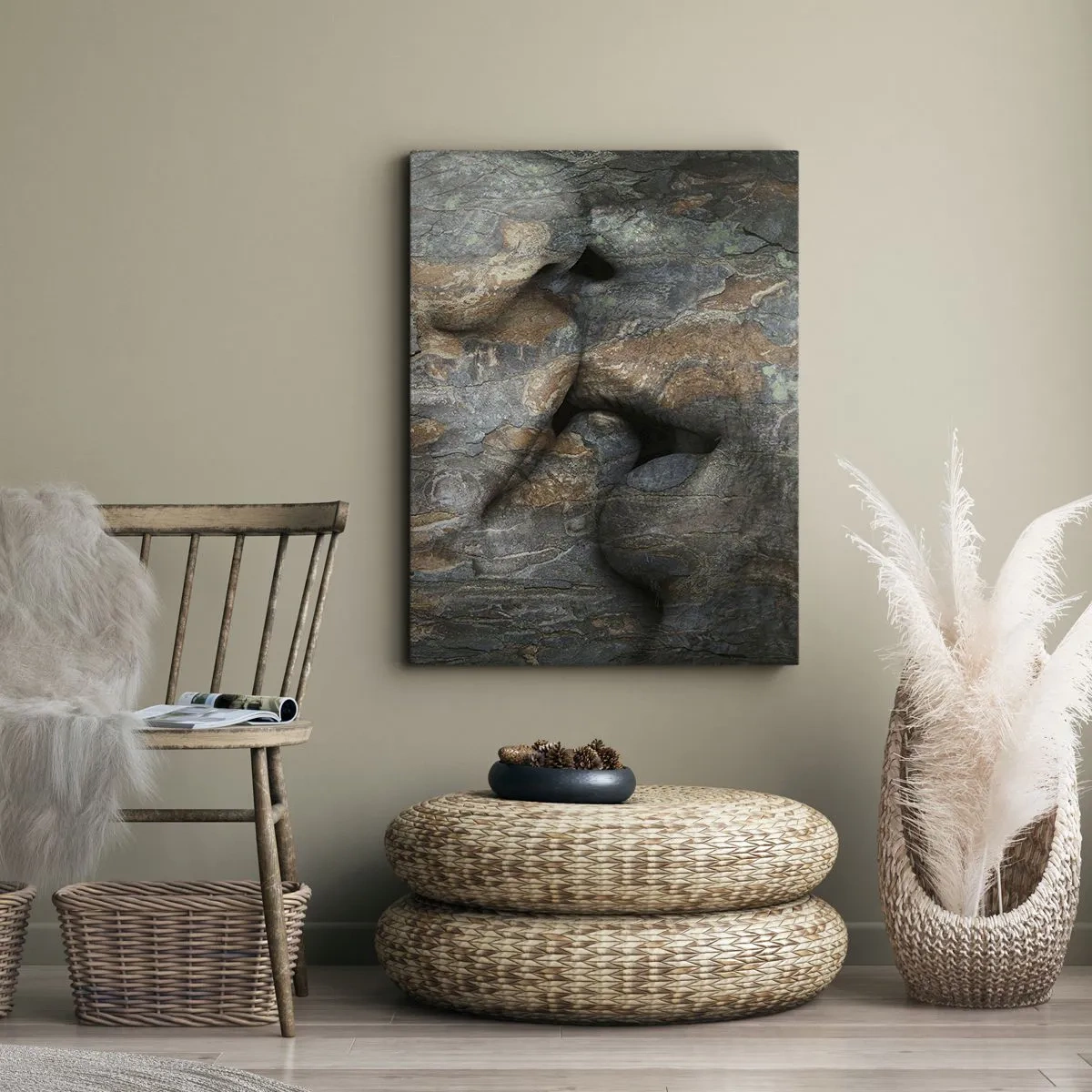 Lærredstryk - Billede på lærred - For altid sammen - 50x70 cm