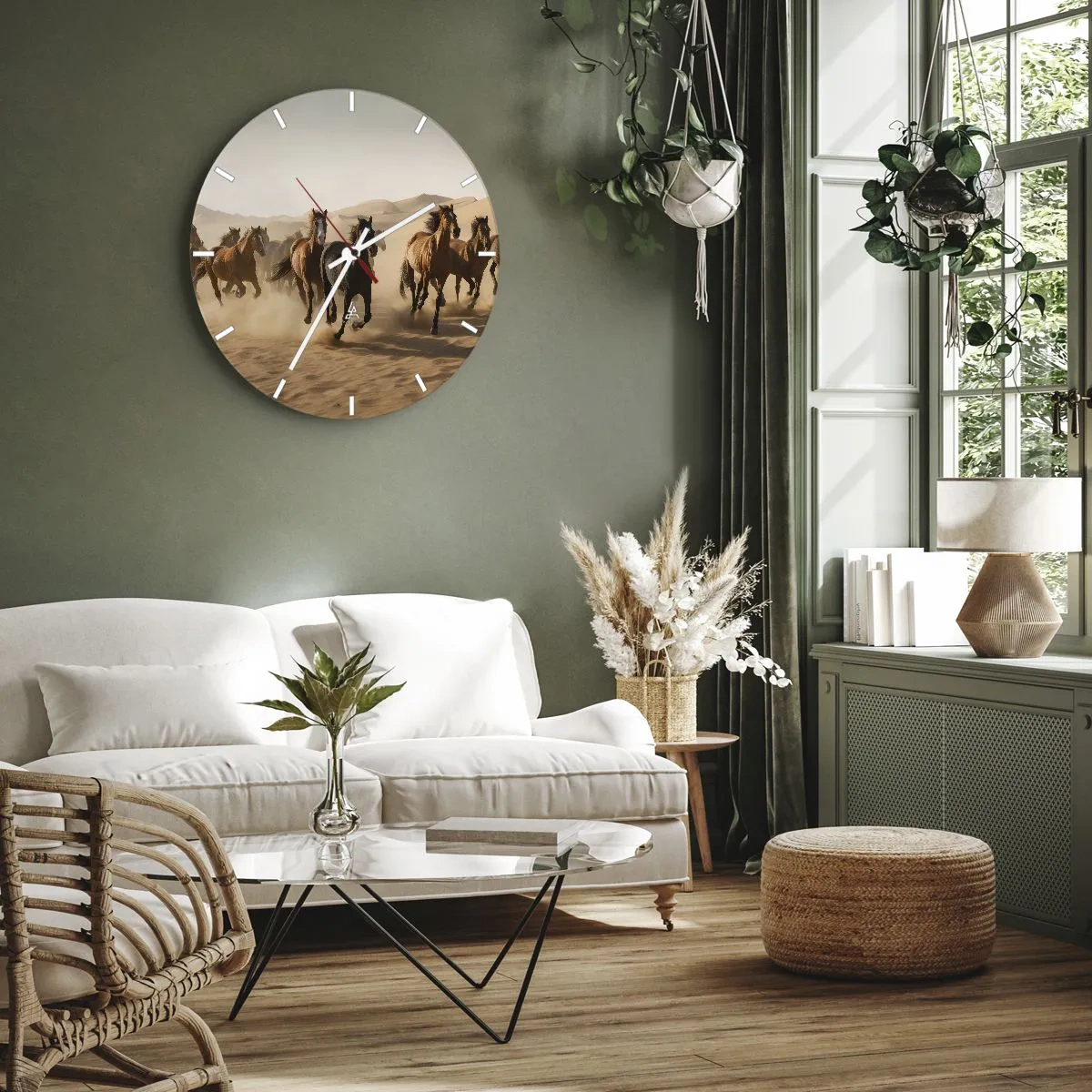 Vægur, Uret - Fri som vinden - 30x30 cm