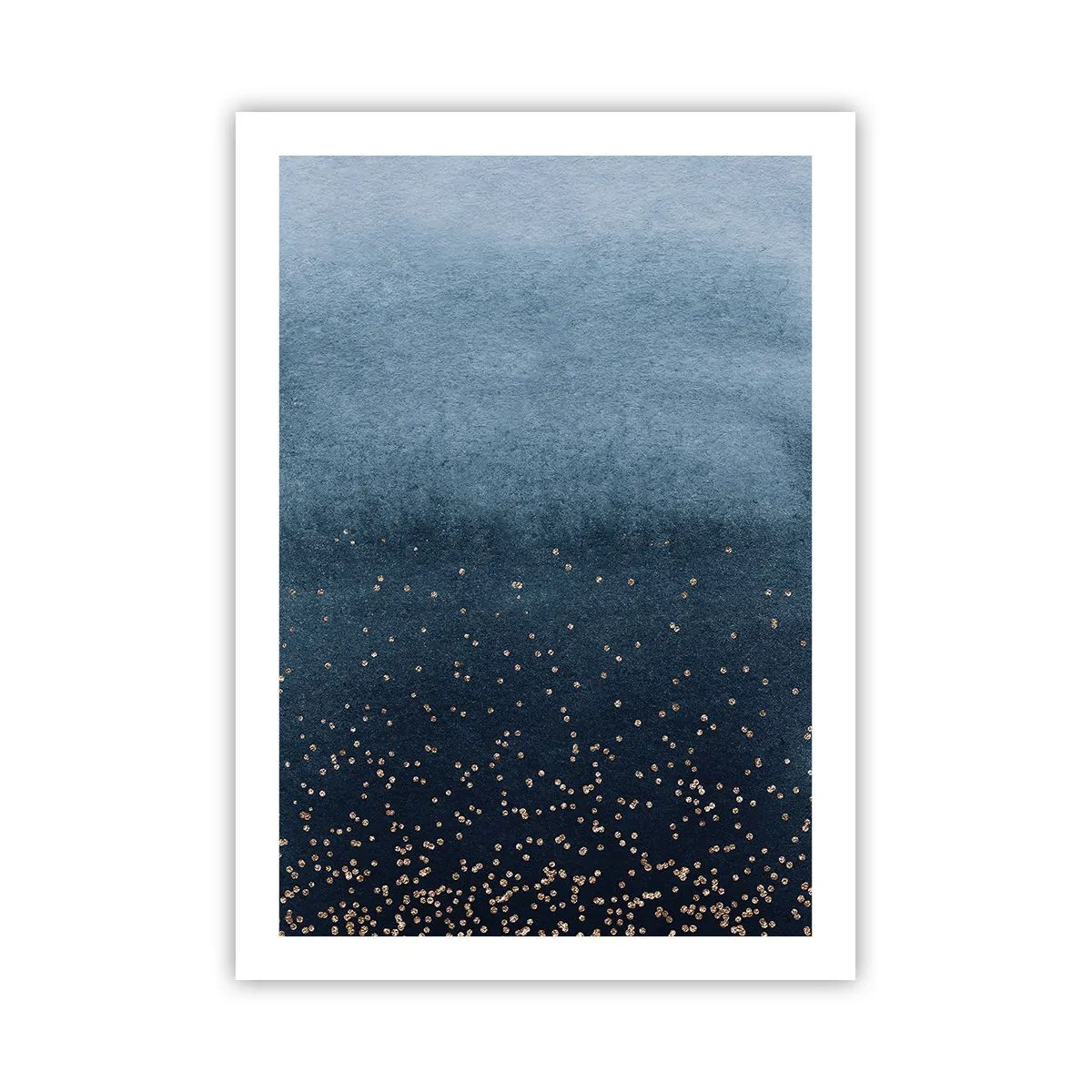Plakat - Sammensætning - blå faser - 50x70 cm