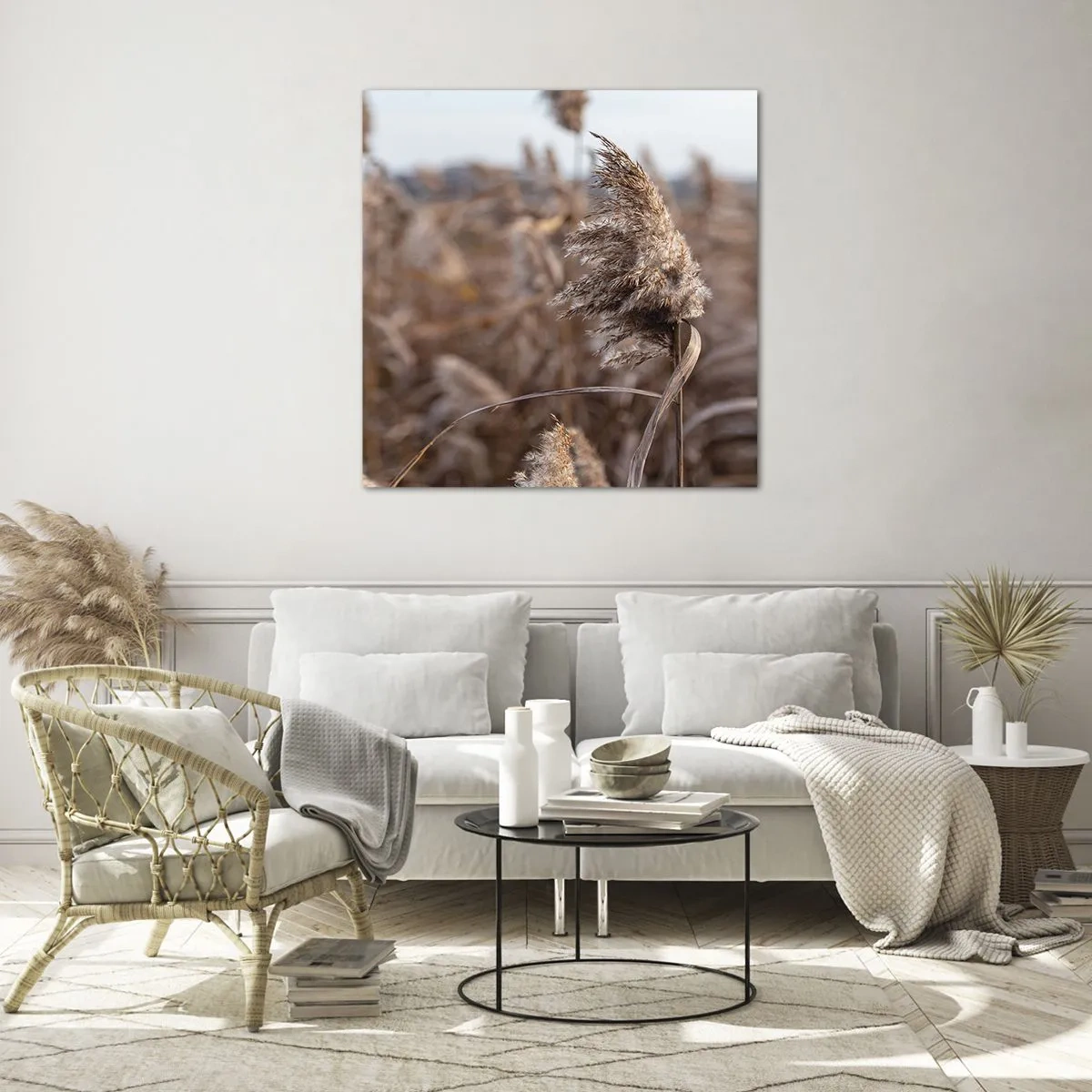 Billede på glas - Tid til at flyve væk med vinden - 60x60 cm