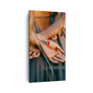 Lærredstryk - Billede på lærred - Forbundet med naturen - 45x80 cm