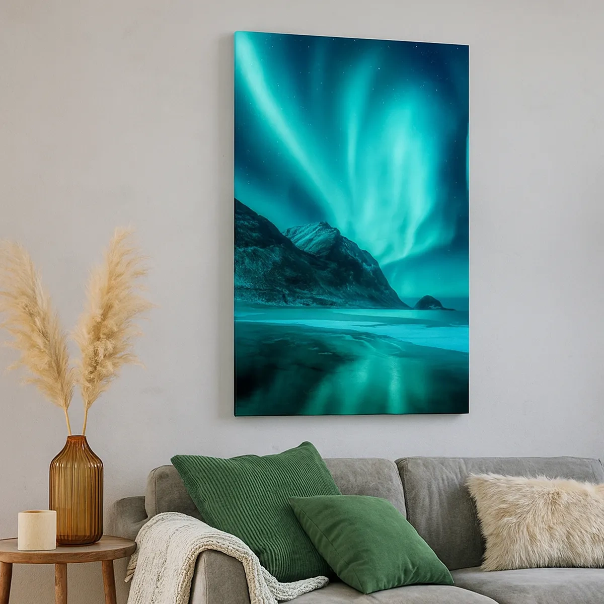 Lærredstryk - Billede på lærred - Nordens vidundere - 50x70 cm
