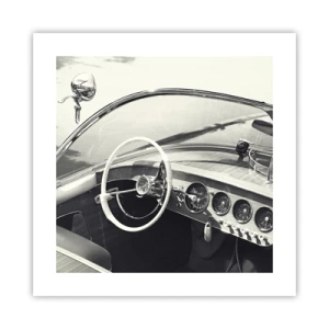 Plakat - Vejr for de rige - 40x40 cm