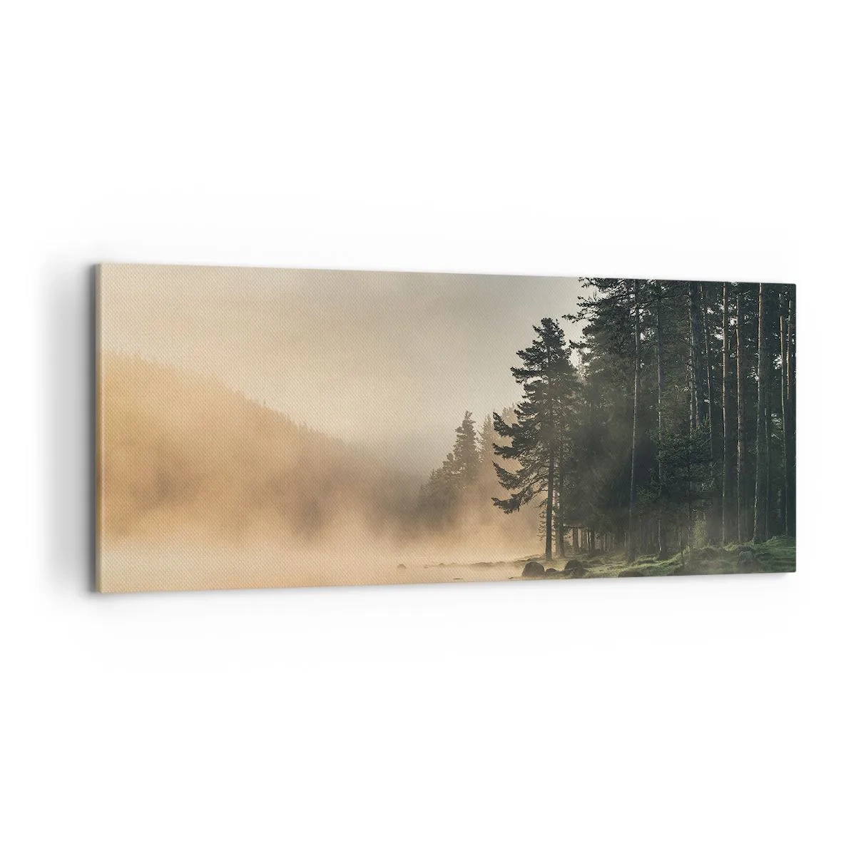 Lærredstryk - Billede på lærred - En dags fødsel - 100x40 cm
