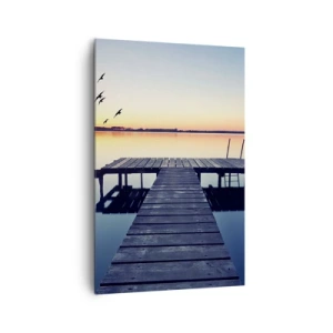 Lærredstryk - Billede på lærred - Det var en god dag - 80x120 cm