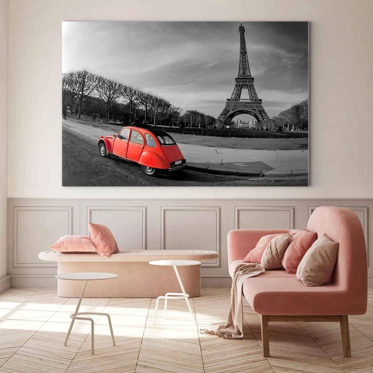 Billede på glas - Mere parisisk end Paris selv - 120x80 cm