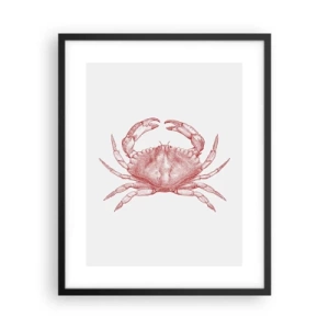 Plakat i sort ramme - Krabbe over krabber - 40x50 cm