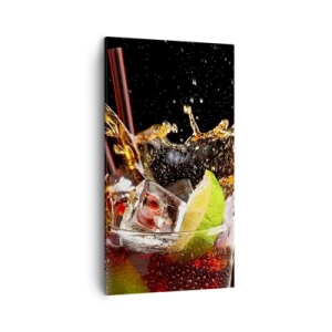 Lærredstryk - Billede på lærred - Glæde og farveenergi - 45x80 cm