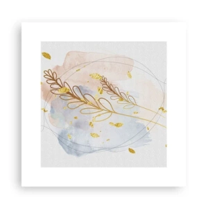 Plakat - En gylden eksplosion - 30x30 cm