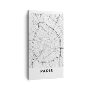 Lærredstryk - Billede på lærred - Paris' blomst - 45x80 cm