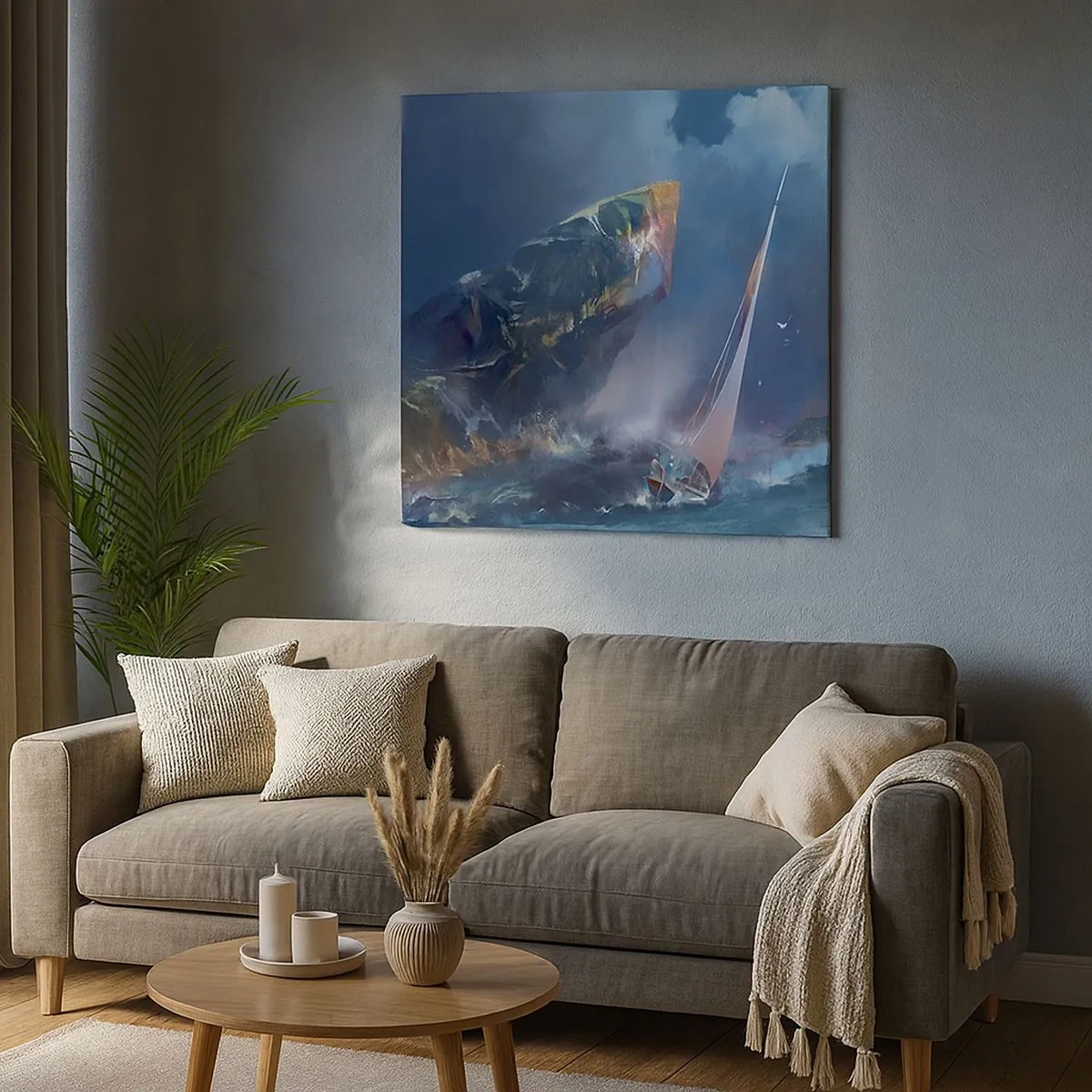 Lærredstryk - Billede på lærred - Den, der vover, vinder - 30x30 cm