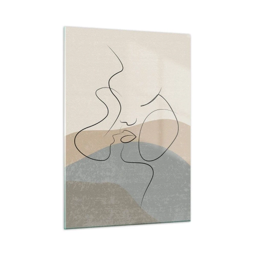 Billede på glas - Som et penselstrøg - 50x70 cm