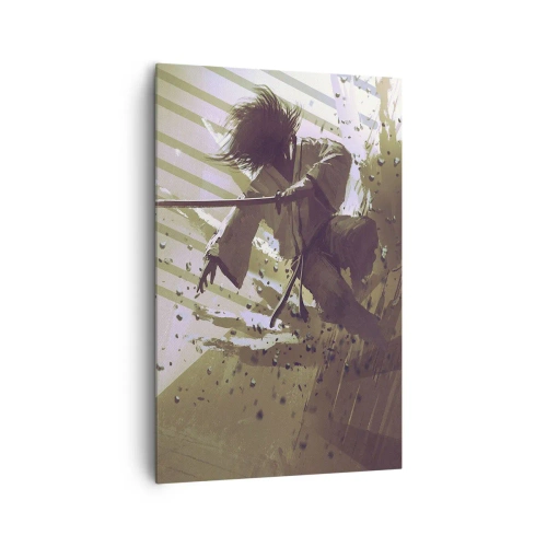 Lærredstryk - Billede på lærred - Og du kan være en samurai - 80x120 cm