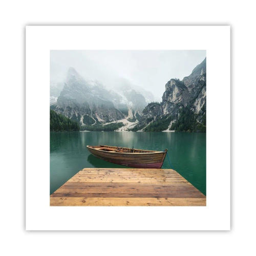 Plakat - "Og stolte pander" - 30x30 cm