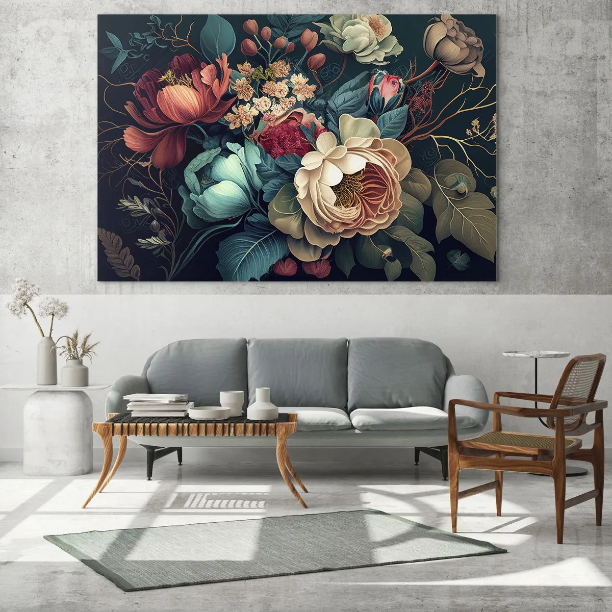 Billede på glas - Charme fra det 19. århundrede - 120x80 cm