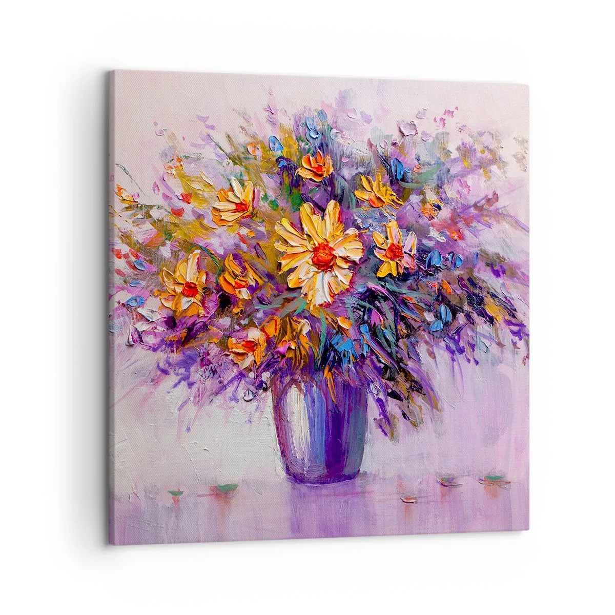 Lærredstryk - Billede på lærred - Dufter sødt, ser sødt ud - 50x50 cm