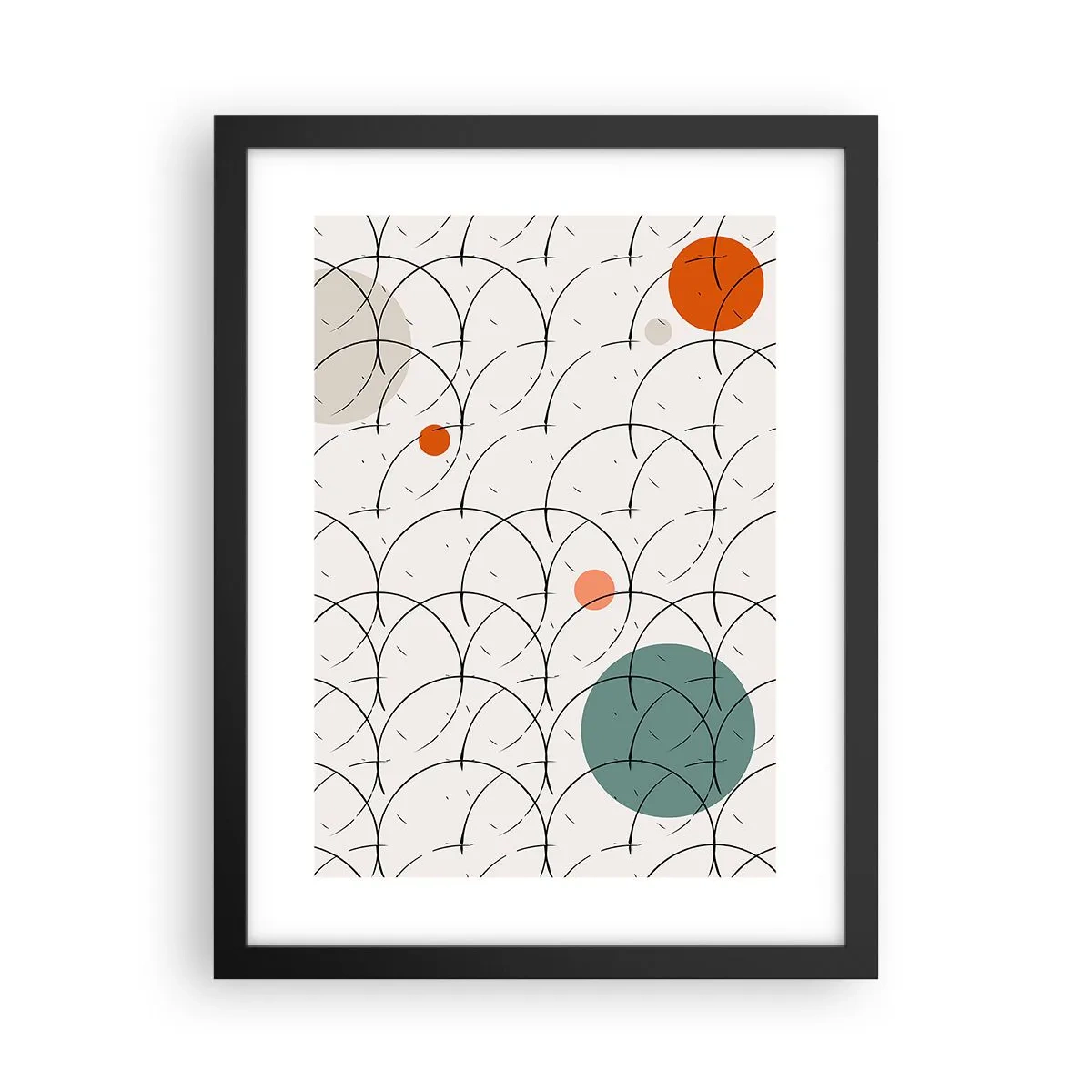 Plakat i sort ramme - I popkunstens ånd - 30x40 cm