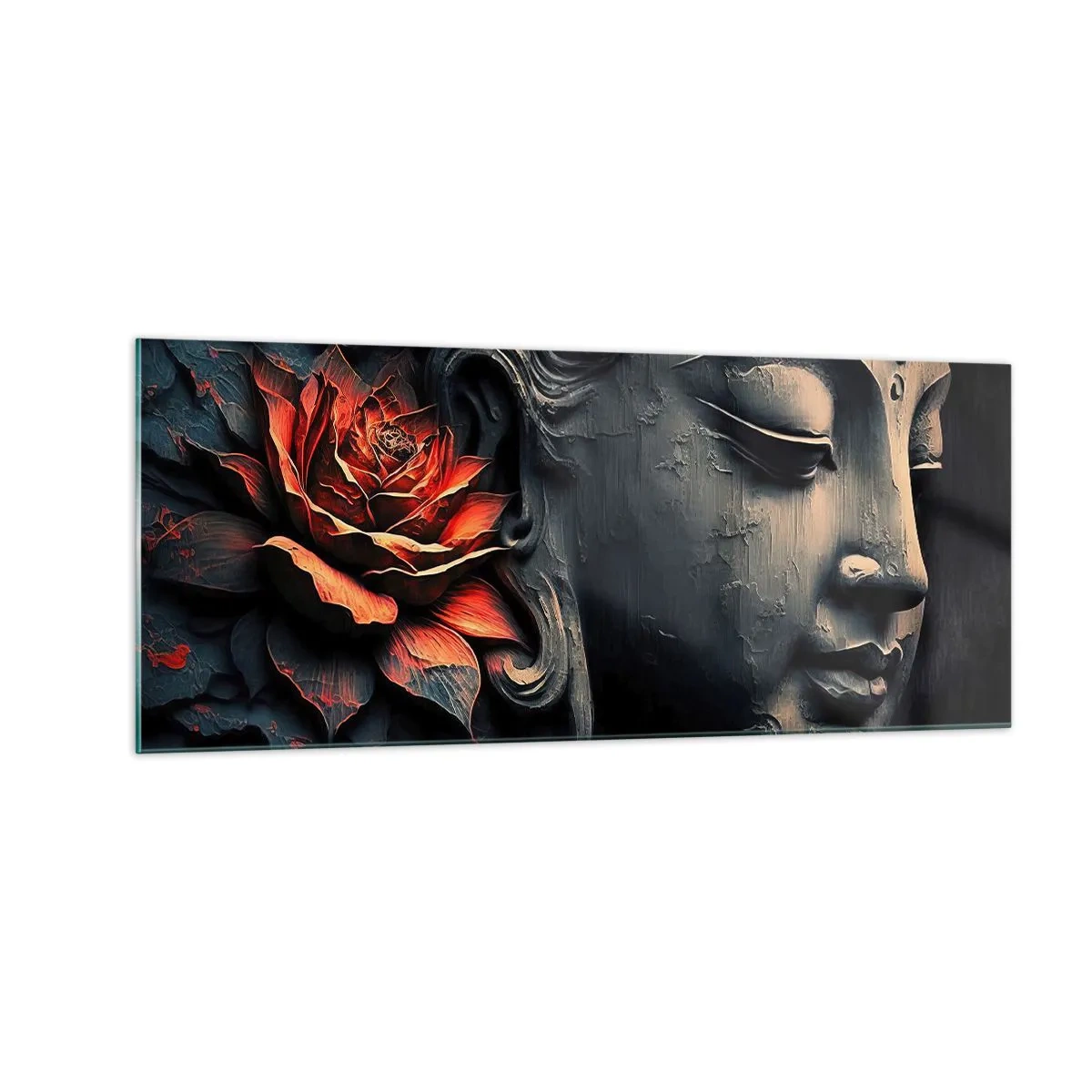 Billede på glas - I pagt med verden - 100x40 cm