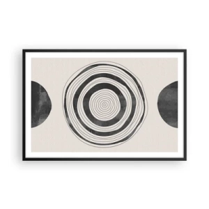 Plakat i sort ramme - Det vigtige er det, der er imellem - 91x61 cm