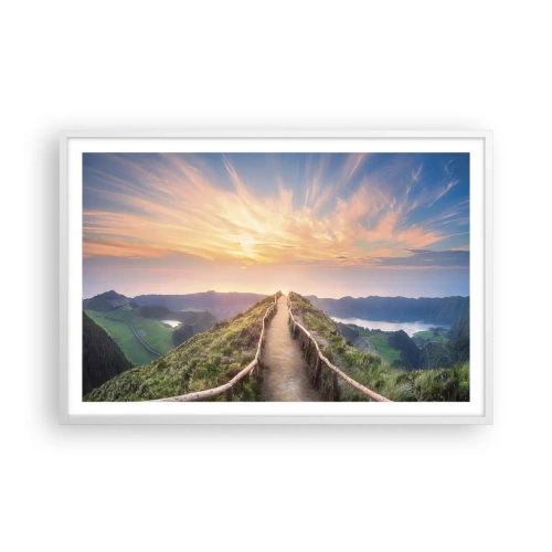 Plakat i hvid ramme - Tæt på himlen - 91x61 cm