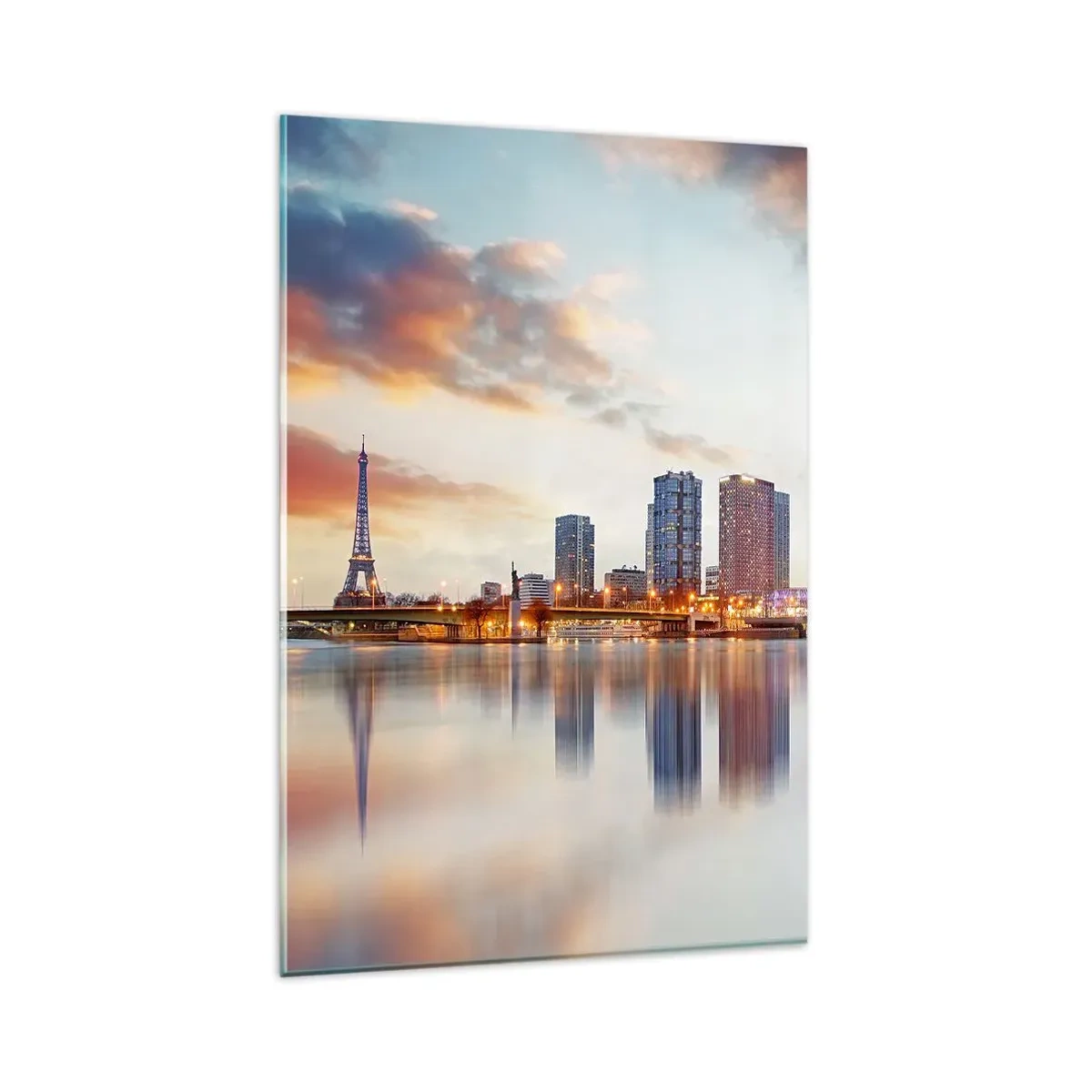 Billede på glas - Den monumentale ro i Paris - 80x120 cm