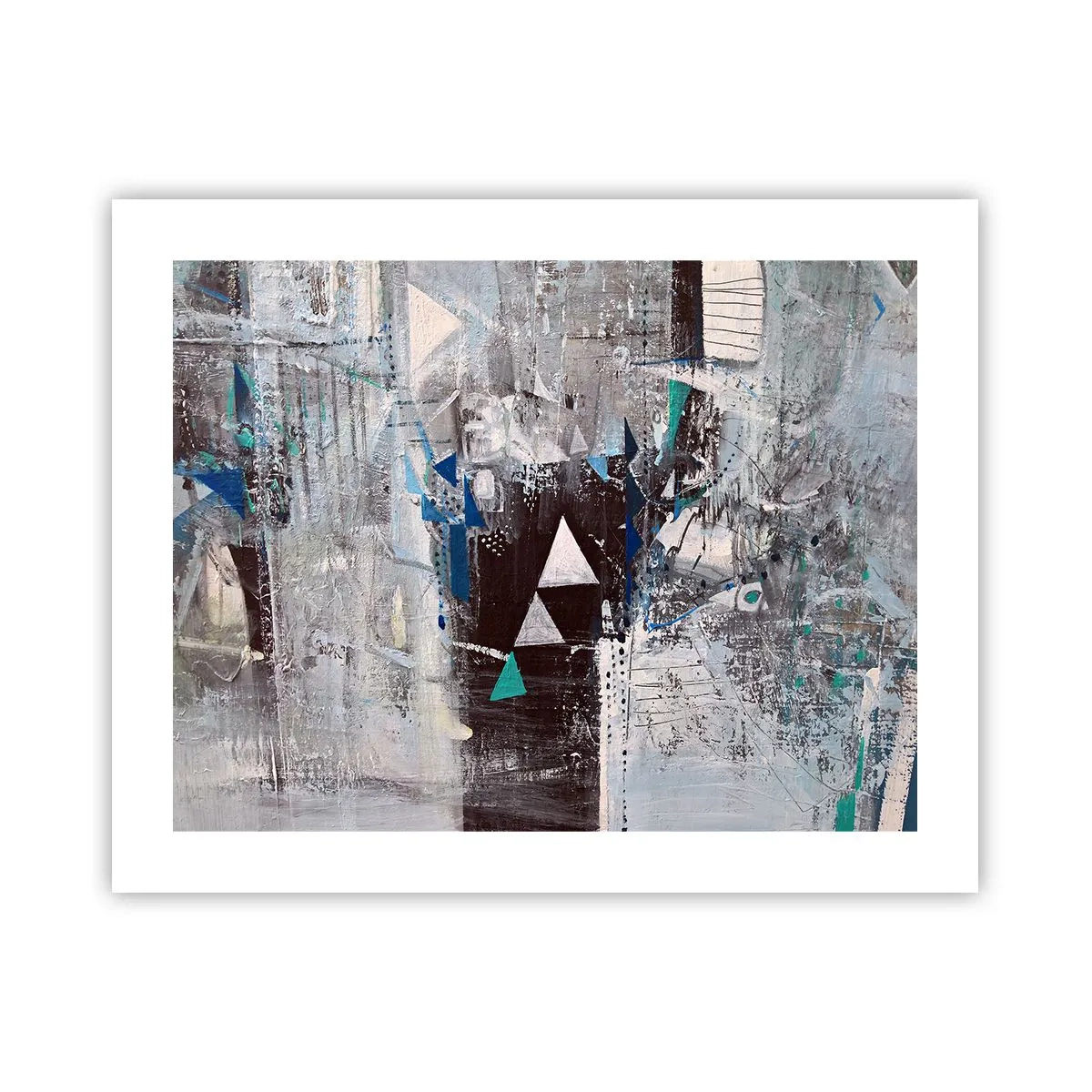 Plakat - Overordnet rækkefølge af trekanter - 50x40 cm