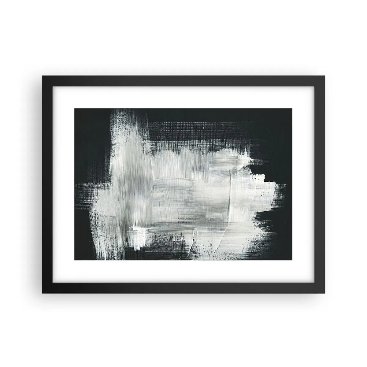 Plakat i sort ramme - Vævet af det lodrette og det vandrette - 40x30 cm