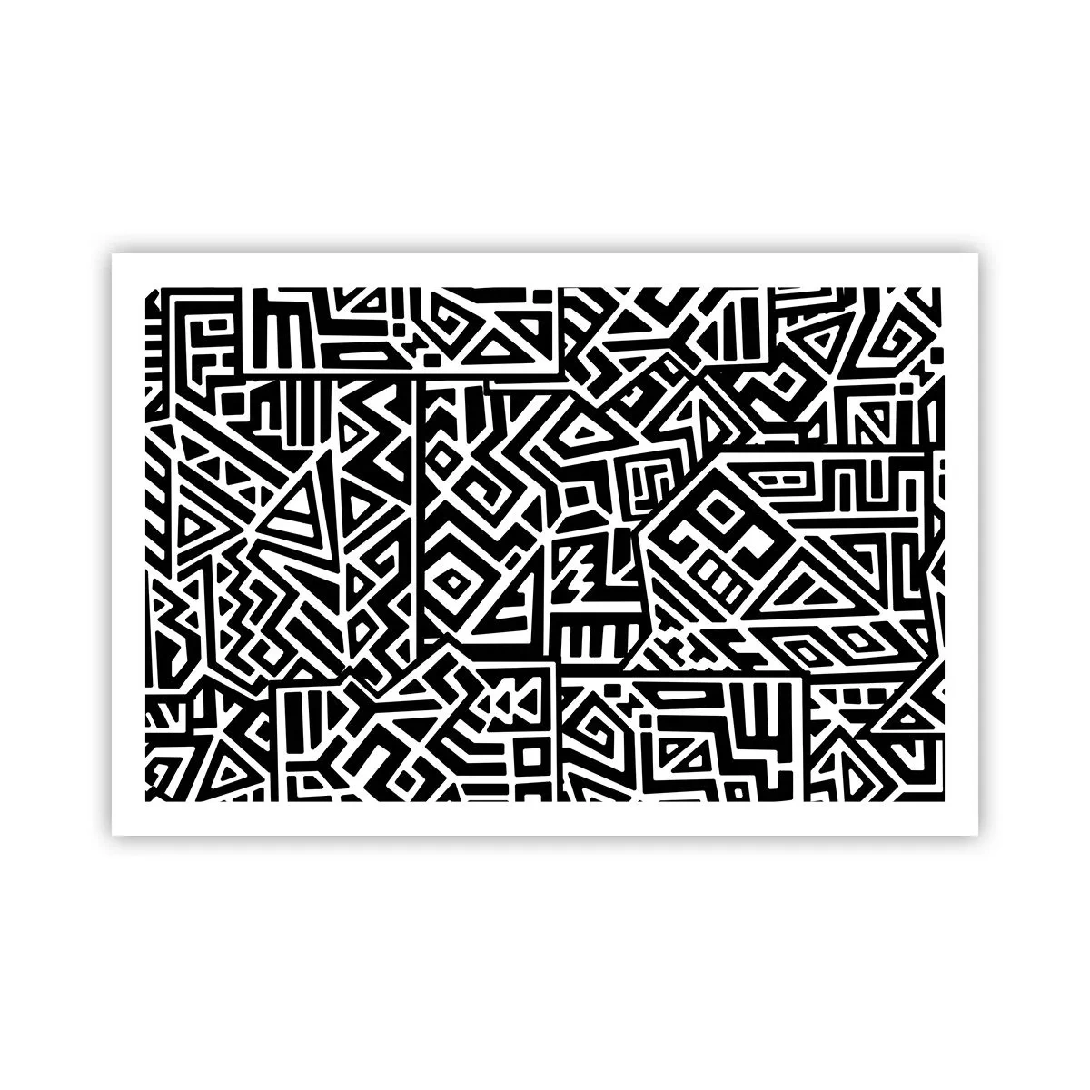 Plakat - Præcolumbiansk sammensætning - 91x61 cm