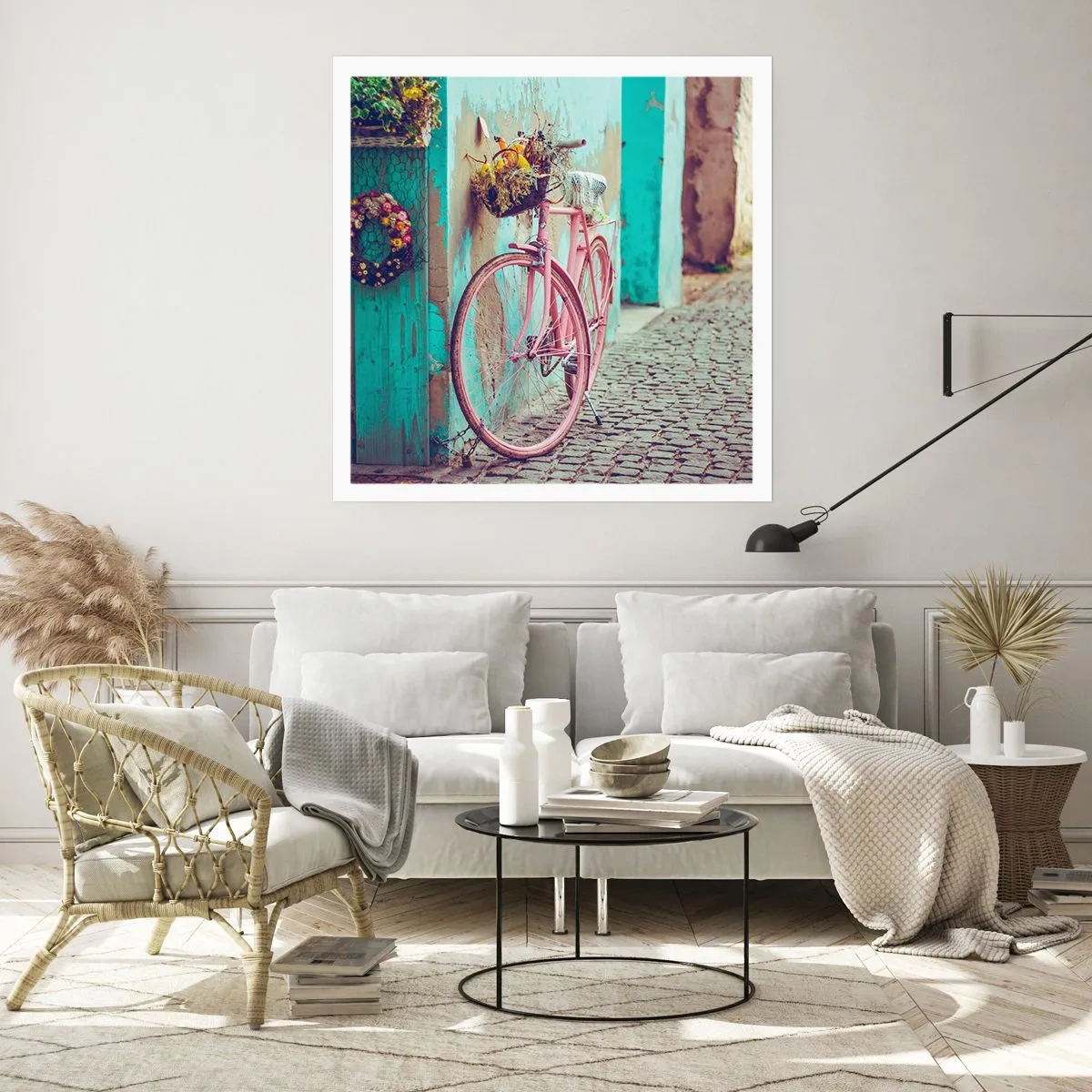 Plakat - Jeg vender tilbage om lidt - 60x60 cm