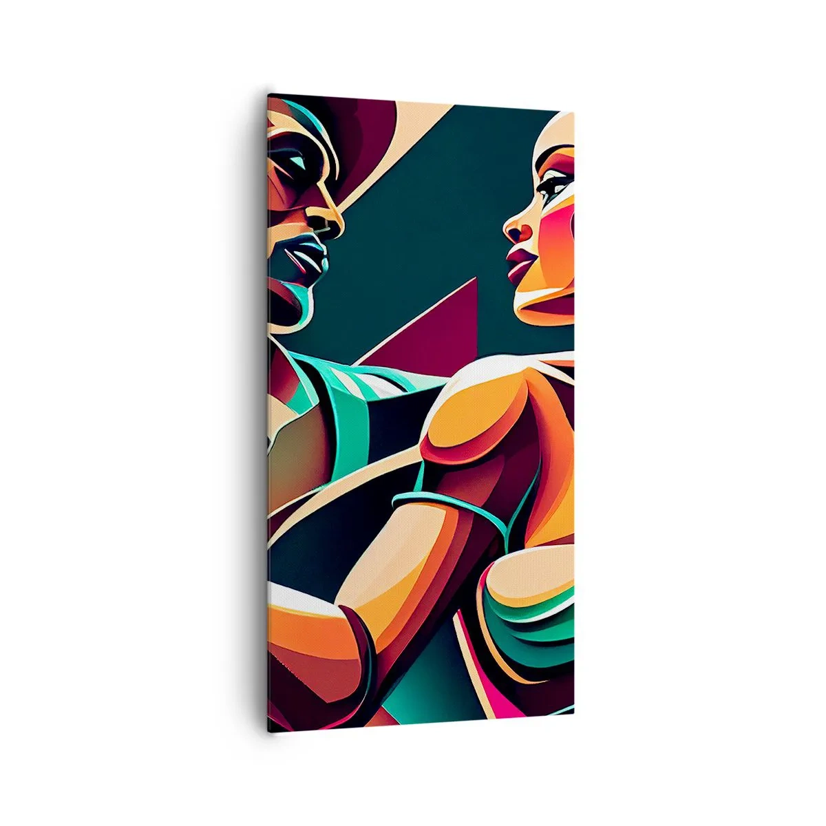 Lærredstryk - Billede på lærred - I hjertets rytme - 65x120 cm