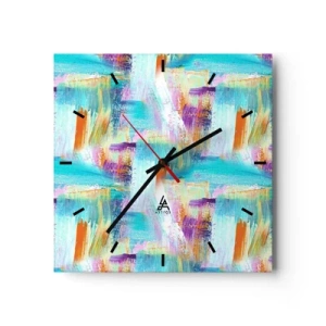 Vægur, Uret - Munter mazel topper - 30x30 cm
