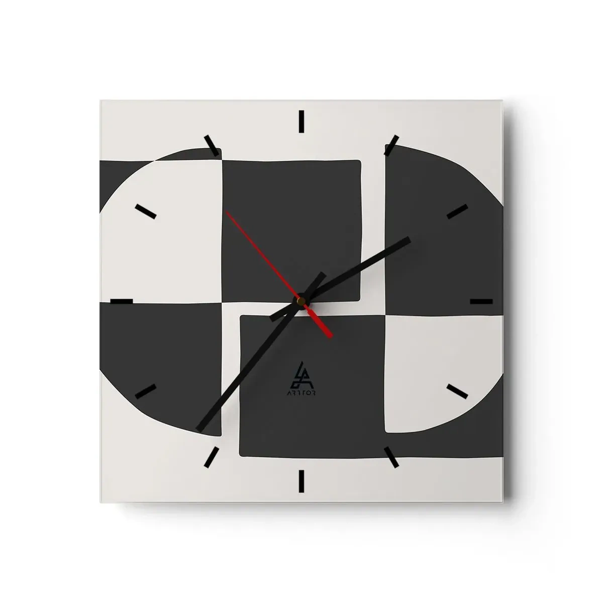 Vægur, Uret - Antitese - syntese - 30x30 cm