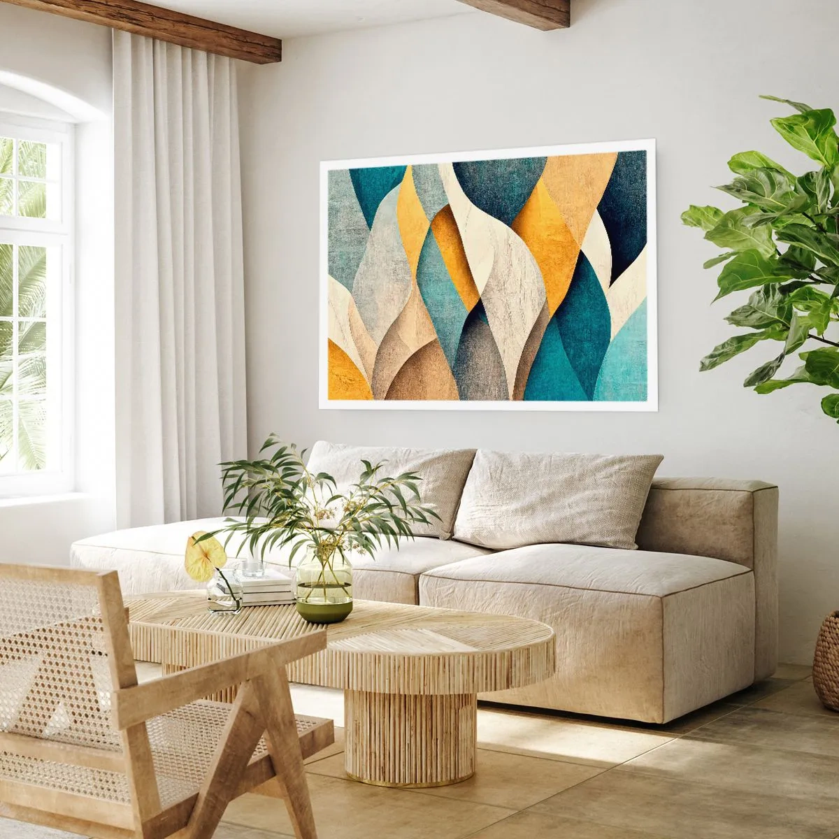 Plakat - Rytme og bølger - 91x61 cm