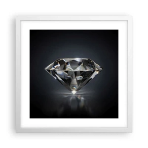 Plakat i hvid ramme - Bedste veninde - 40x40 cm