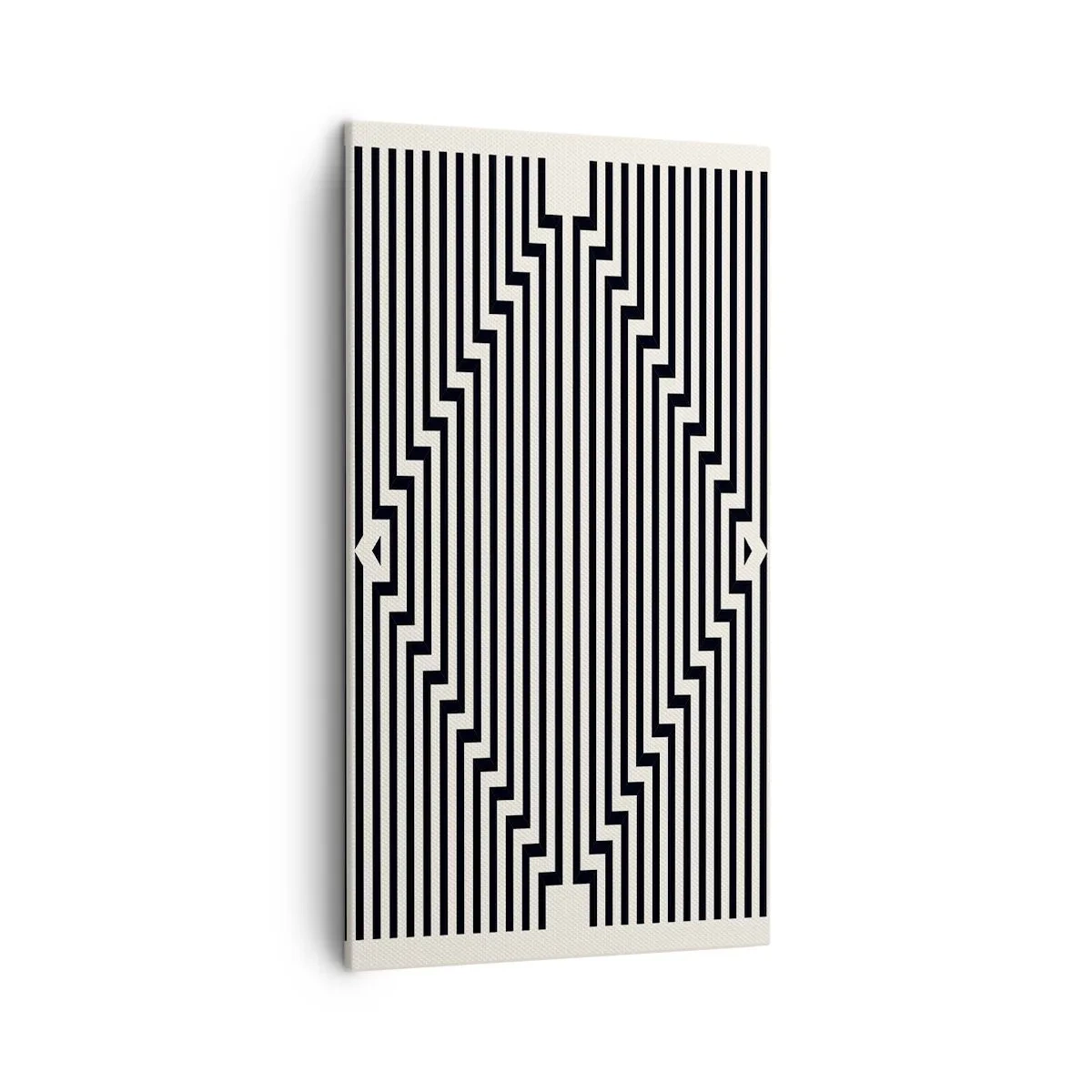 Lærredstryk - Billede på lærred - Geometrisk illusion - 45x80 cm