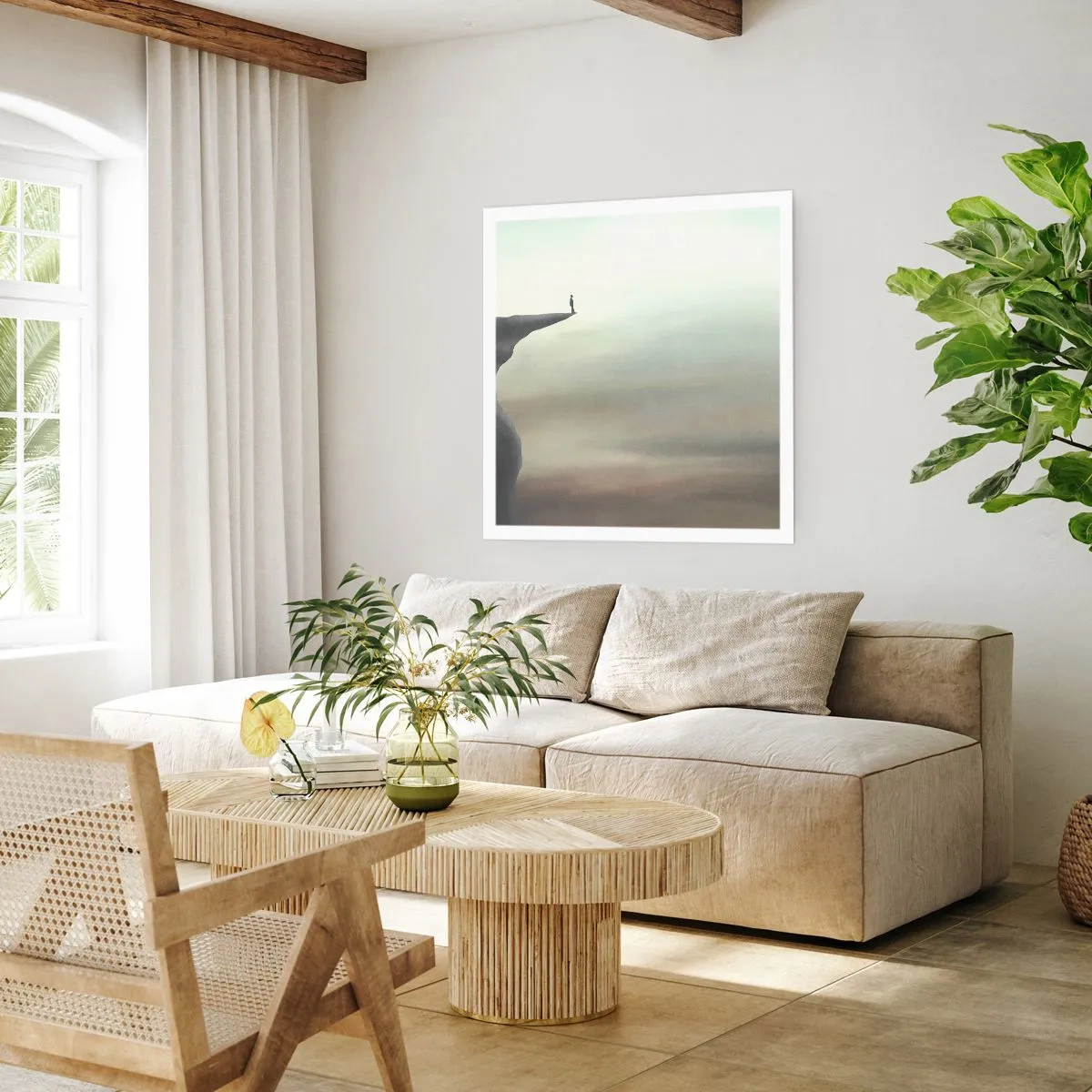 Plakat - Opad, selvfølgelig! - 60x60 cm