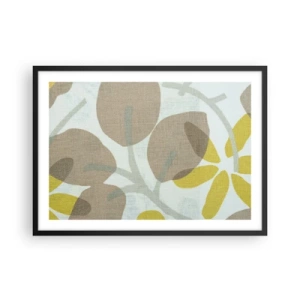 Plakat i sort ramme - Komposition i solskinnet - 70x50 cm