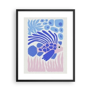 Plakat i sort ramme - I dit rette element - 40x50 cm