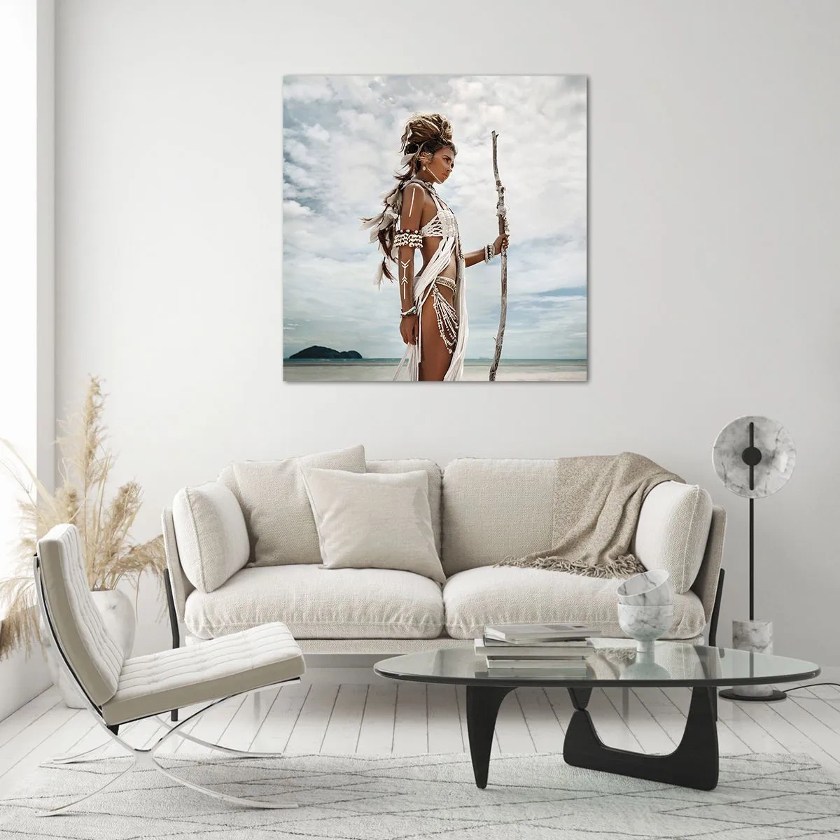 Billede på glas - Dronning af troperne - 60x60 cm