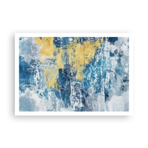 Plakat - En fredfyldt abstraktion - 100x70 cm