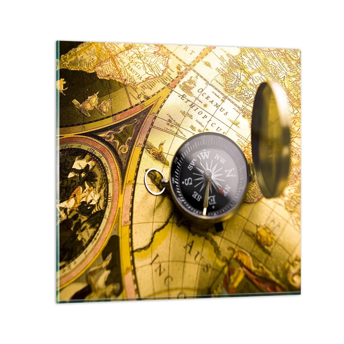 Billede på glas - Eller måske til verdens ende? - 60x60 cm