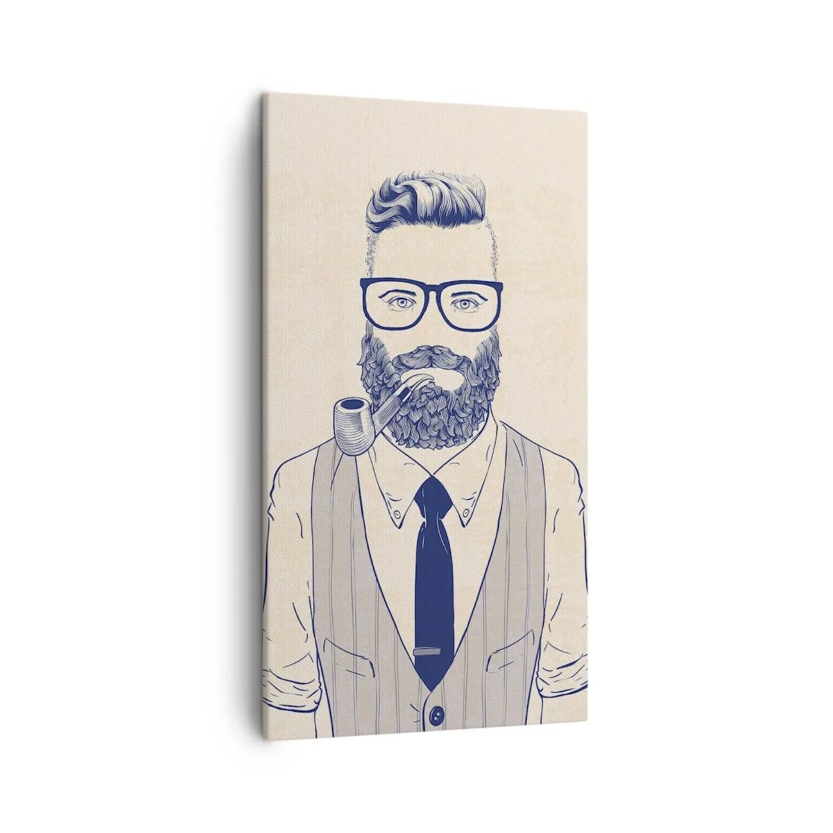 Lærredstryk - Billede på lærred - Munter, maskulin og moderigtig - 45x80 cm