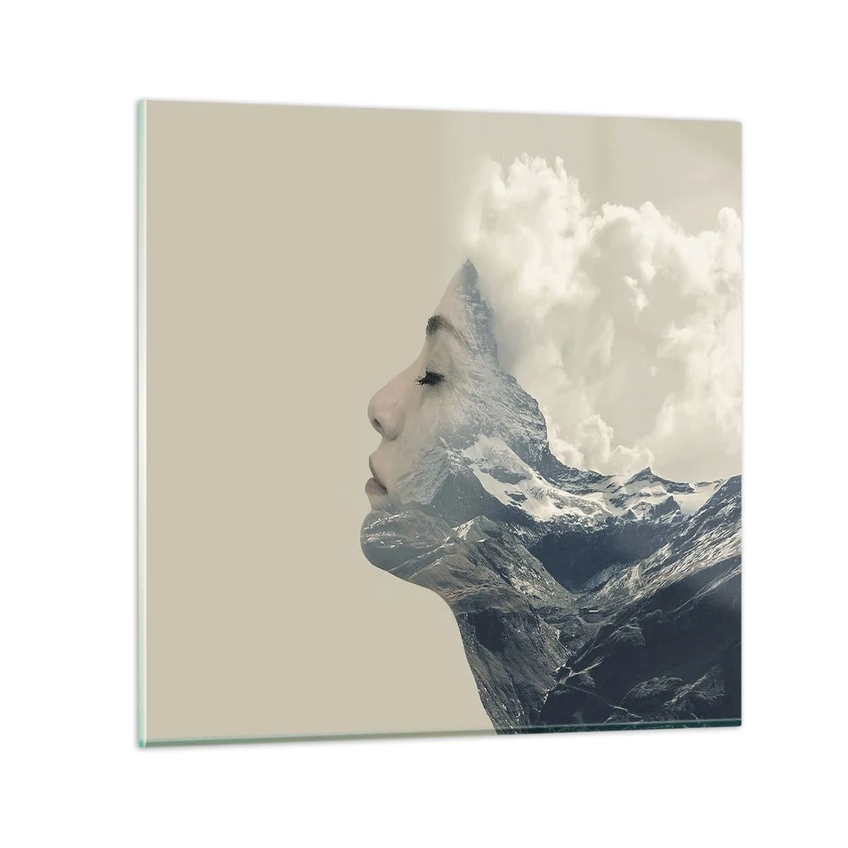 Billede på glas - Skønheden ved elementerne - 70x70 cm