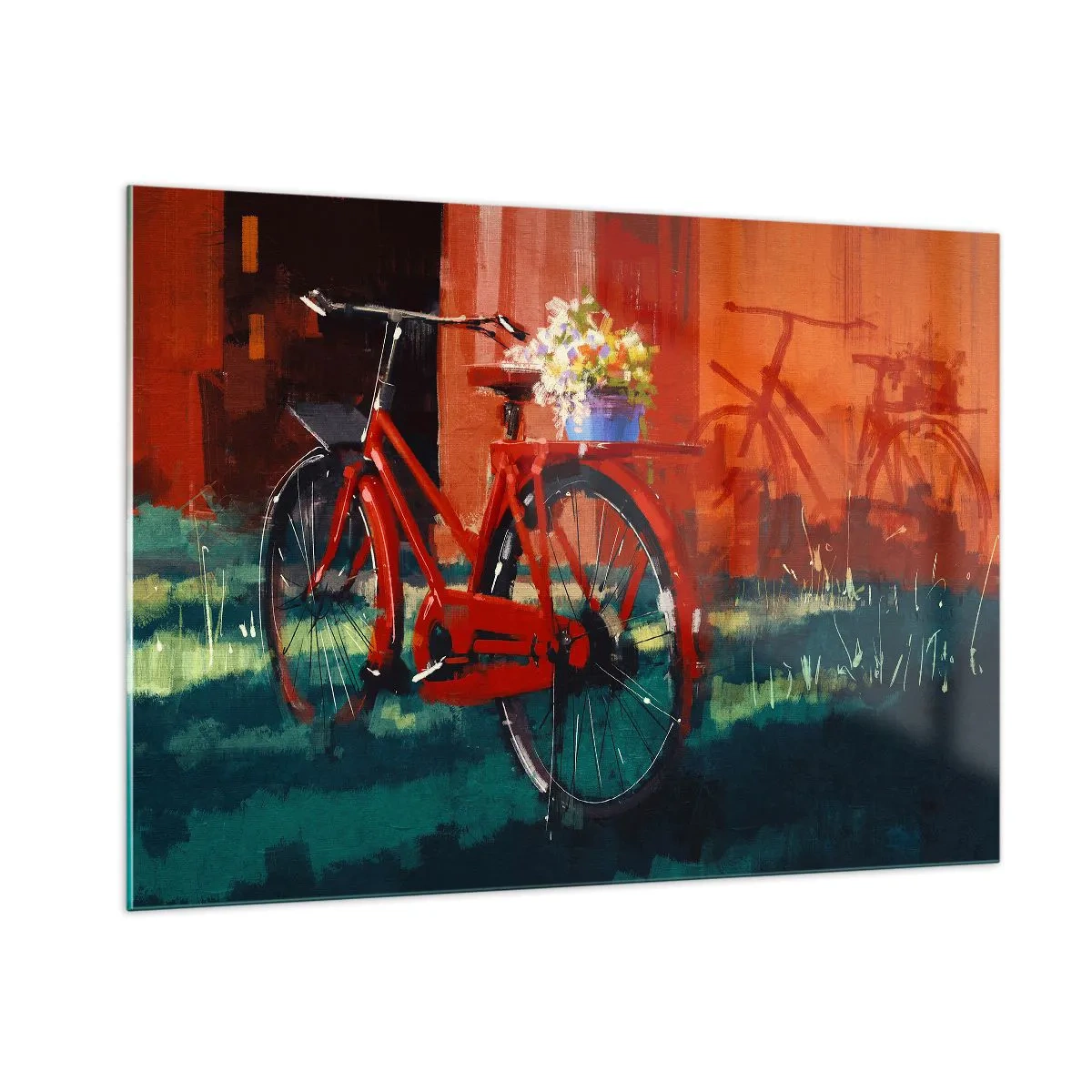Billede på glas - I want to ride my bicycle - 100x70 cm