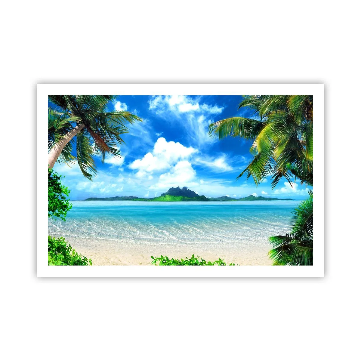 Plakat - Azur i troperne - 91x61 cm