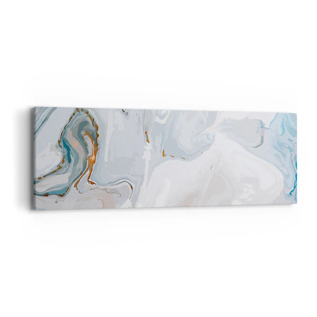 Lærredstryk - Billede på lærred - Hvid opløftet - 90x30 cm