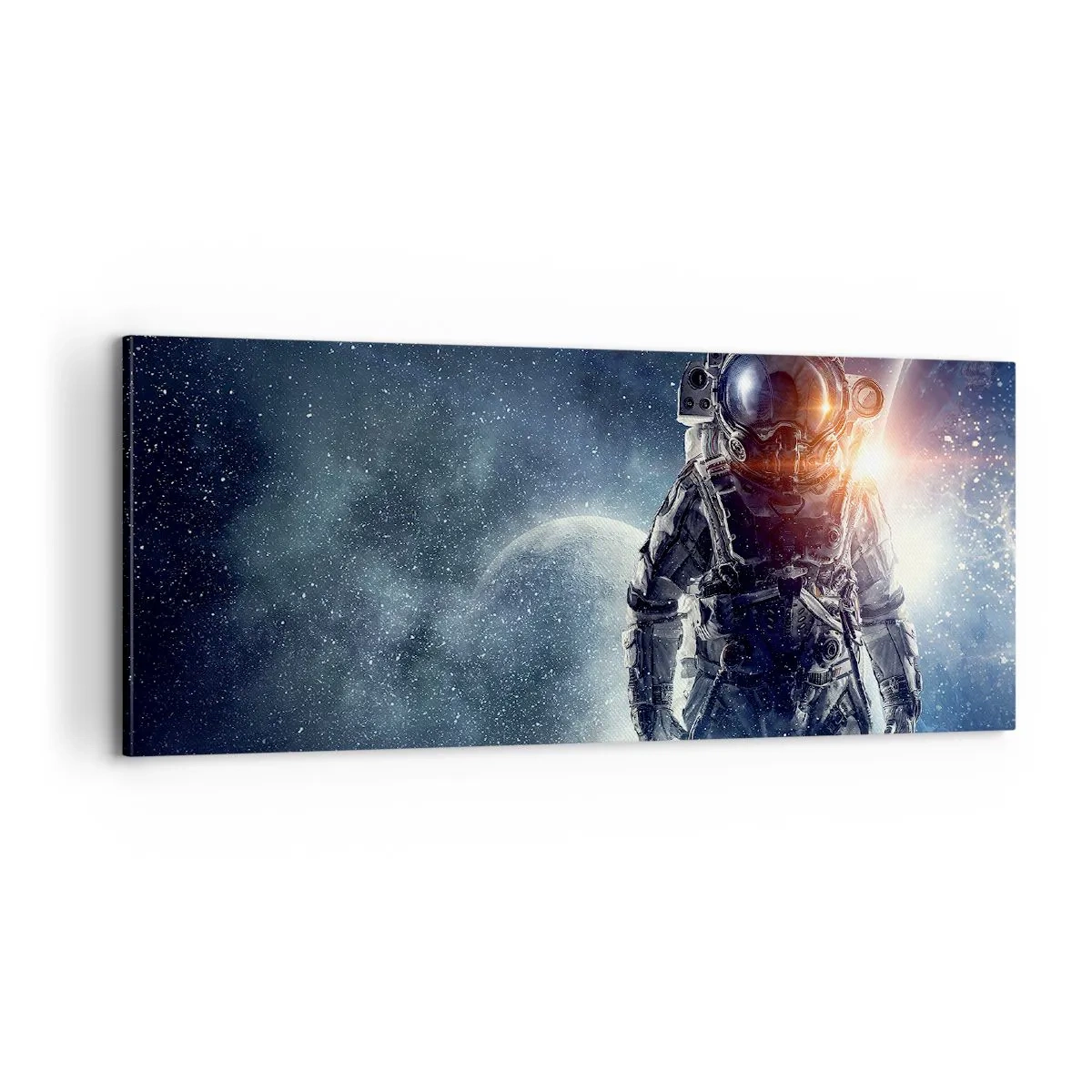 Lærredstryk - Billede på lærred - Et kosmisk eventyr - 100x40 cm