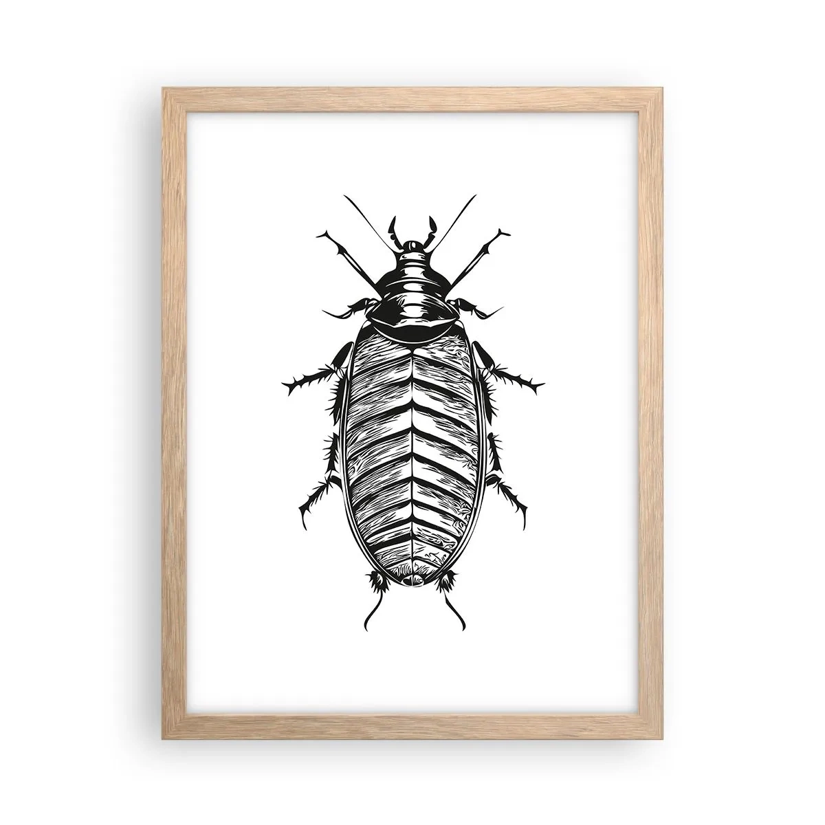 Plakat i ramme af lyst egetræ - Sikke et eksemplar! - 30x40 cm