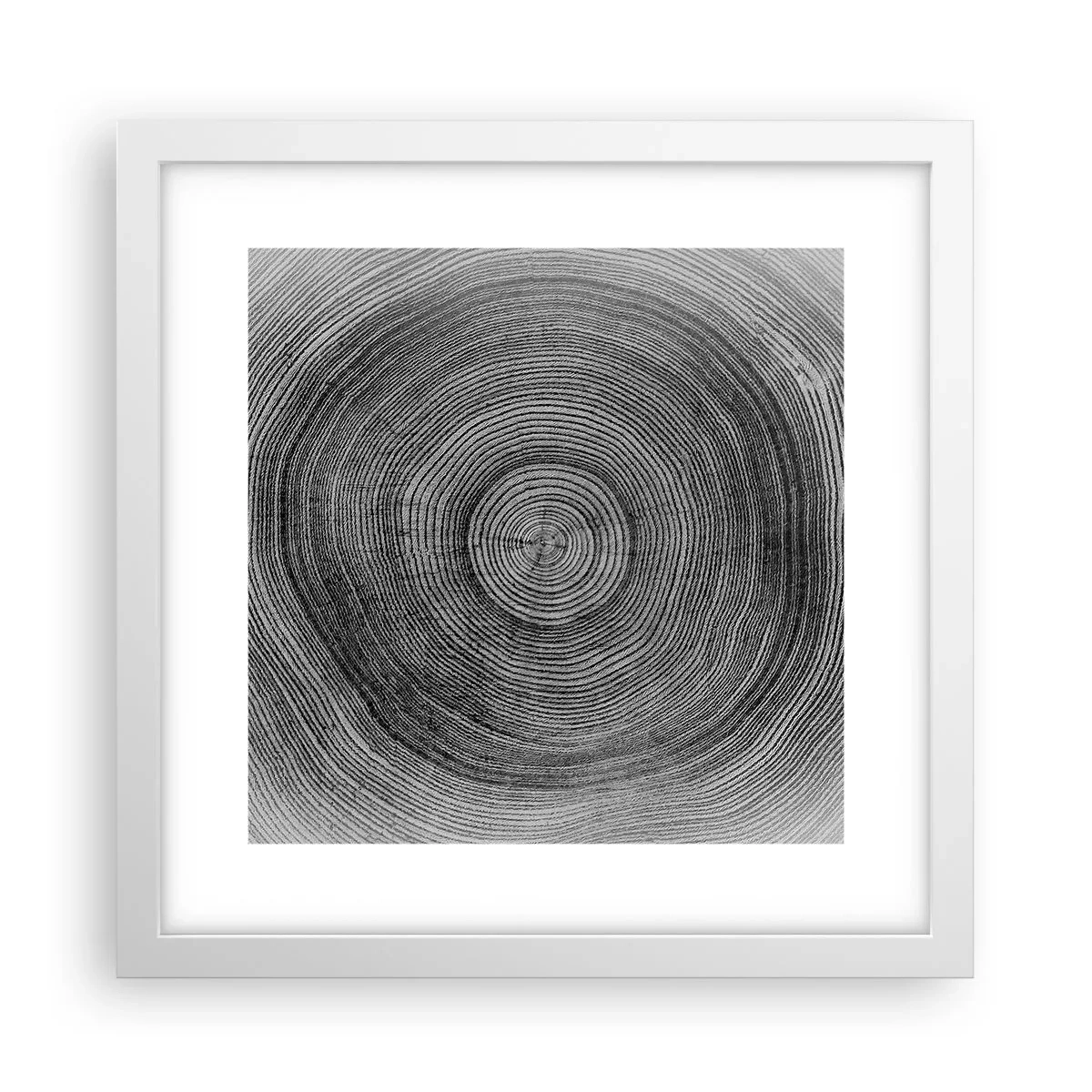 Plakat i hvid ramme - Et tegn på tiden - 30x30 cm