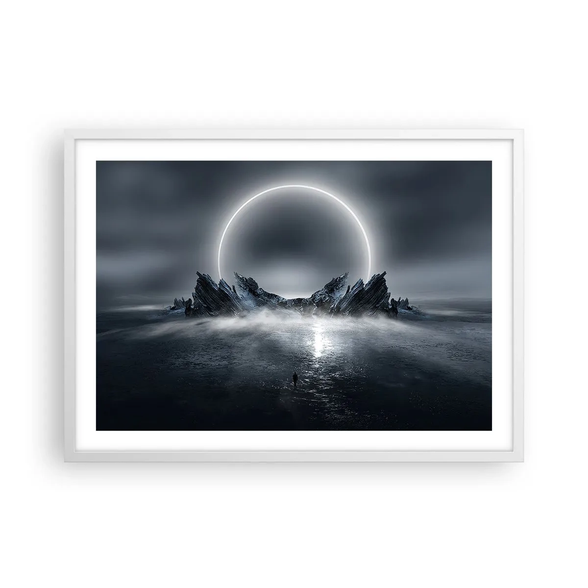 Plakat i hvid ramme - En finale på en historie - 70x50 cm